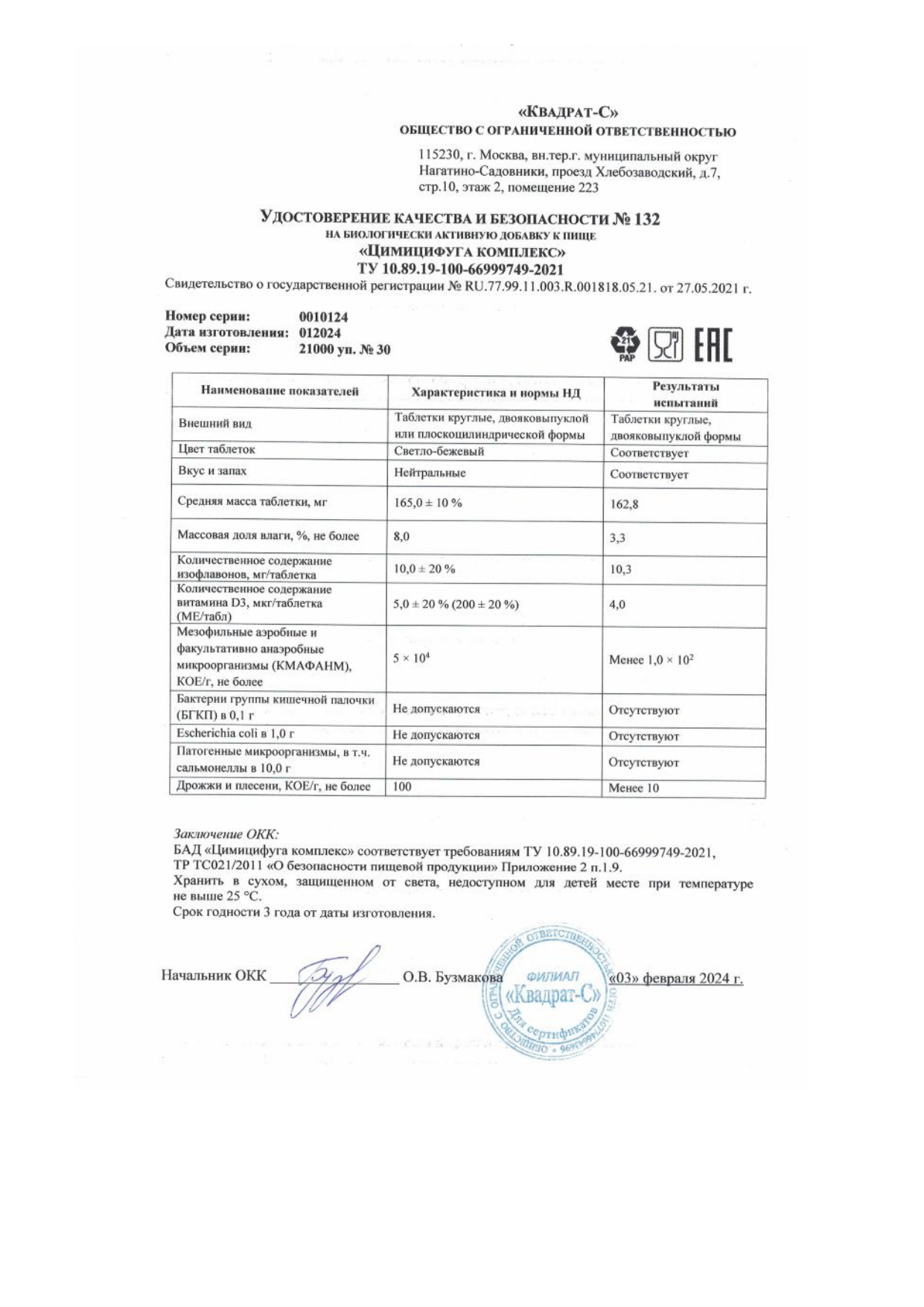 Паспорт №012024